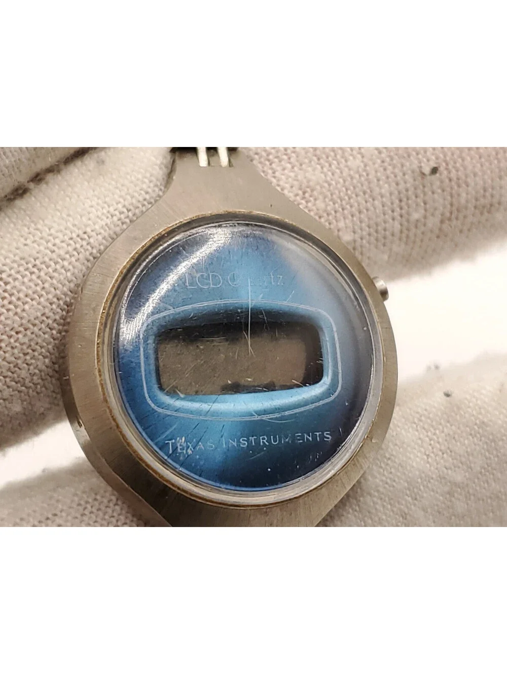 Vintage Ti Texas Instruments LCD Quartz Womens  Watch For Parts Or Repair